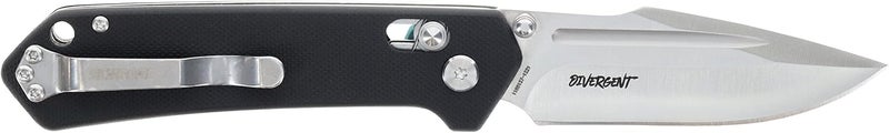 SCHRADE Delta Class Divergent 7.4in with 3in AUS-8 Steel Blade and G10 Handle for EDC,Black - Image 2